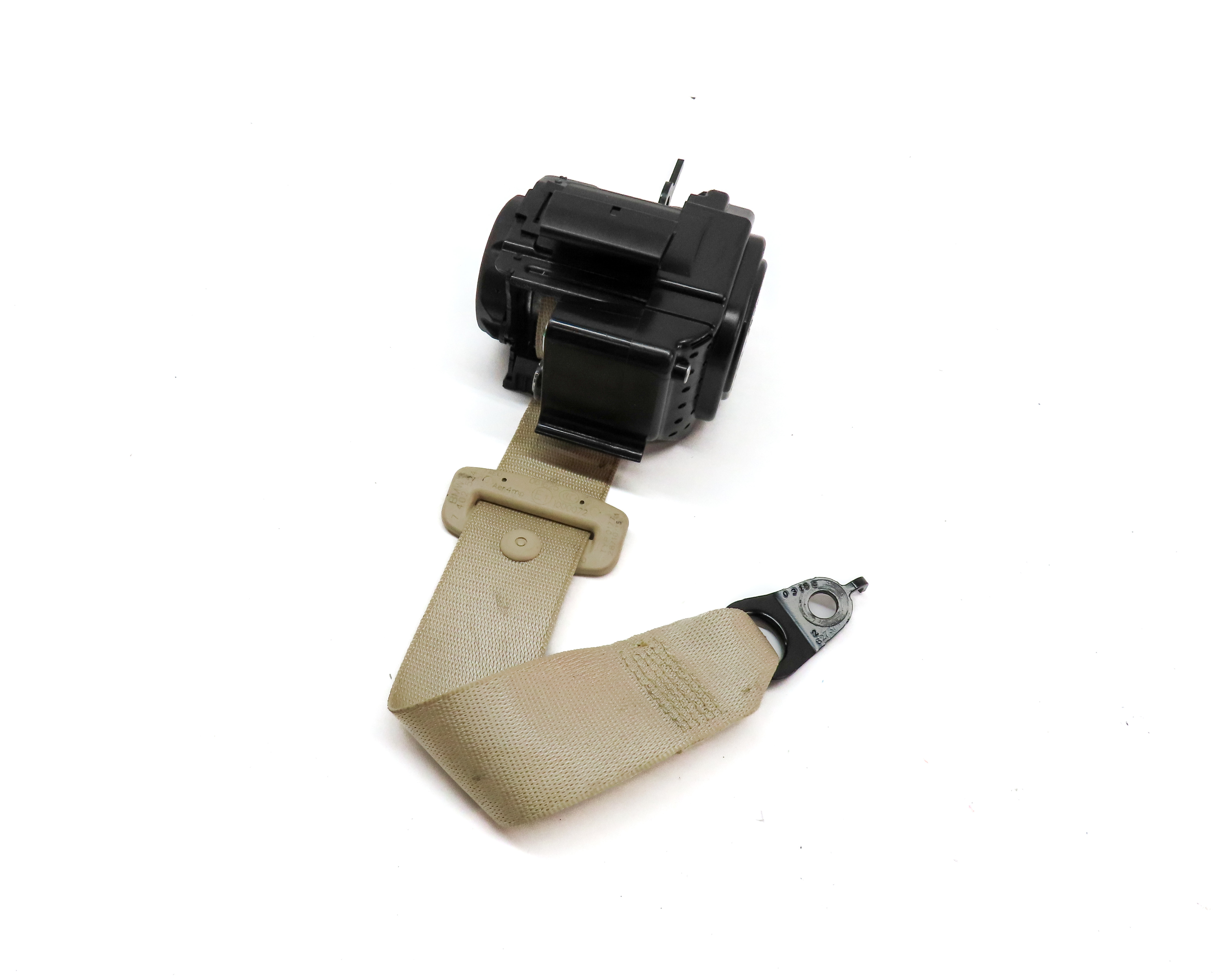 2016 BMW 750i (G11) REAR LEFT SEATBELT SEAT BELT RETRACTOR (Beige) — exact item pictured